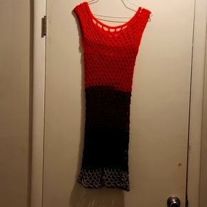 Multicolored Crochet Cover Up